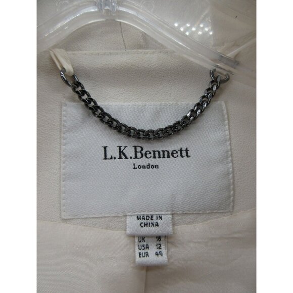 LK Bennett Blazer 12 Open Jacket Coat Preppy Business Career * - Picture 10 of 12